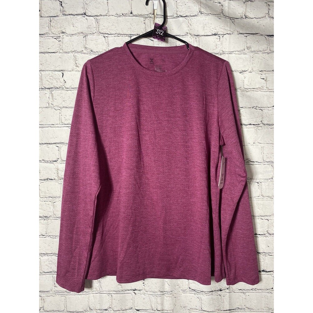 Xersion Women’s Long Sleeve Anti-odor Workout Top. Size L